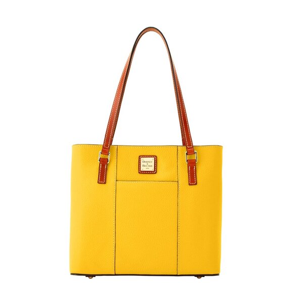 Dooney & Bourke Handbags - Dooney & Bourke Pebble Grain Small Lexington Tote - Mustard
